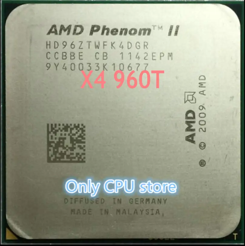 Процессор phenom II X4 960T разбросанные части L3 6MB 3,0G AM3 процессор разбрызгивается кусочками