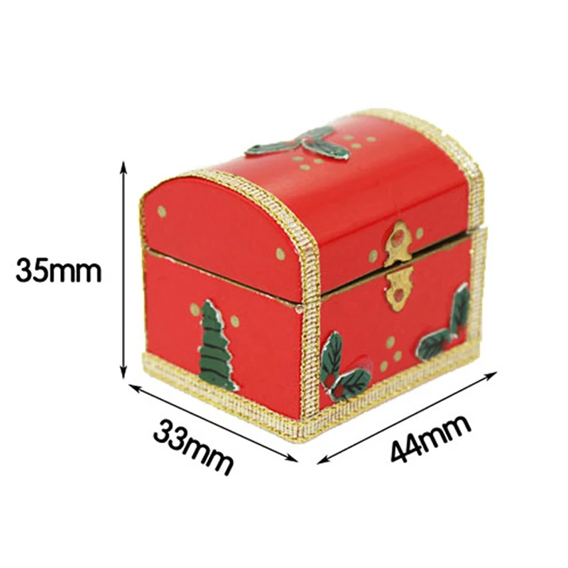

1:12 Upscale Newest Miniature Christmas Box Packaging Boxes Gift Dollhouse Diy Doll House Decor Accessories