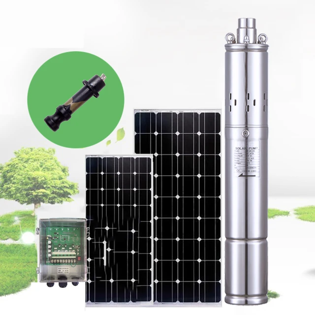 100m Lift 24v 36v Dc Submersible Solar Water Pump, 0.5 Hp 1 Hp 2 Hp Deep  Well Solar Powered Water Pump With External Controller - Pumps - AliExpress