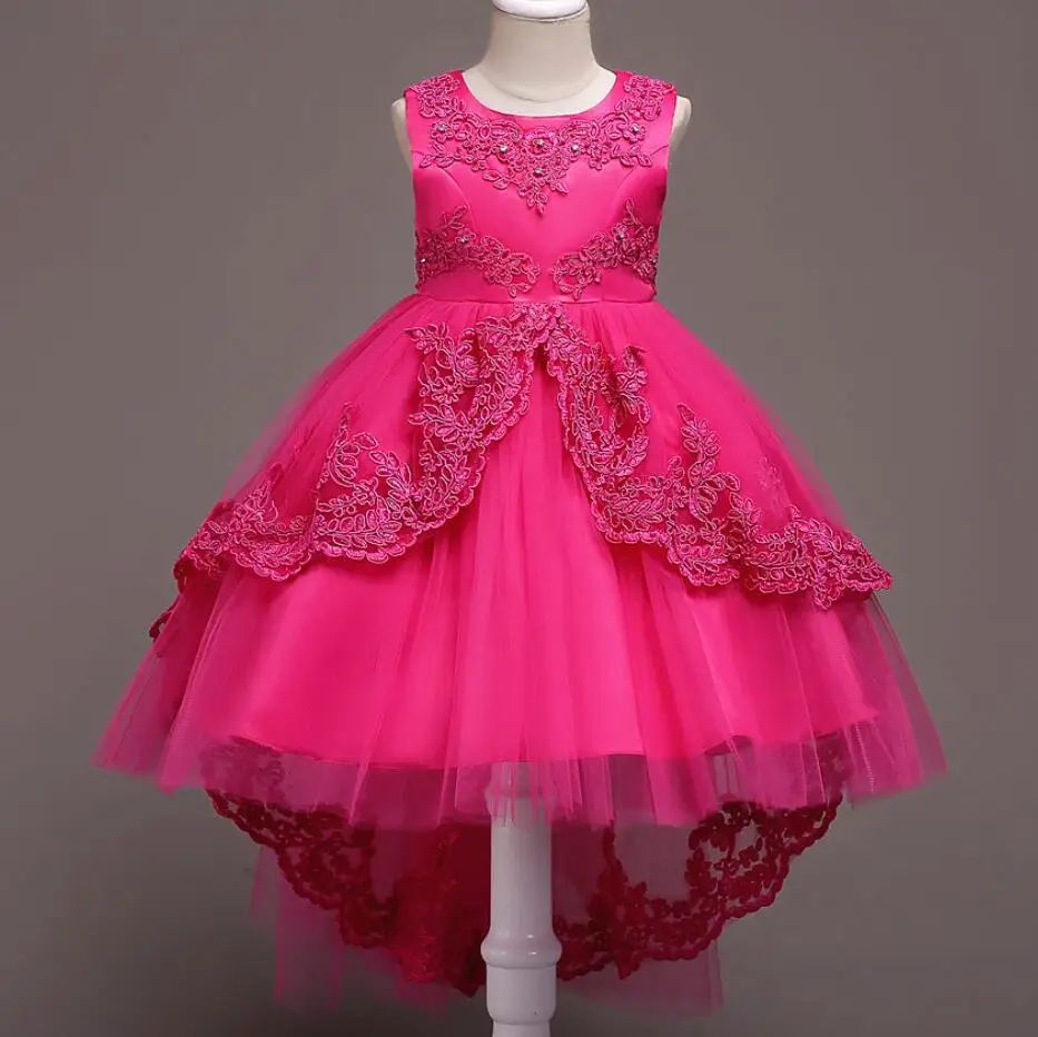 Рождественское платье кружевное платье принцессы с ласточкиным хвостом для детей от 4 до 10 лет красивое платье для девочек