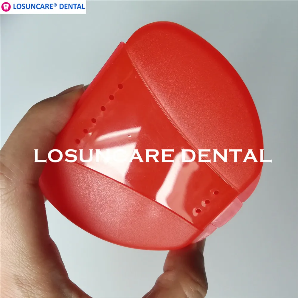

LOSUNCARE 1PC Denture Bath Box Case Dental False Teeth Appliance Container Storage Boxes Denture Clean