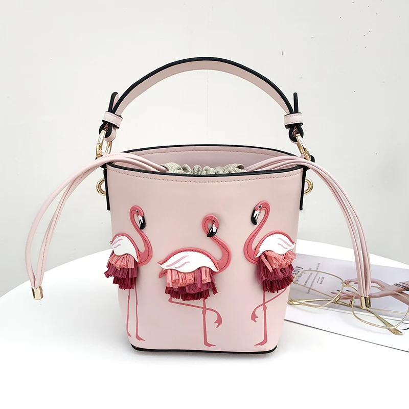 

2018 new bucket bag cartoon design handbag small fairy shoulder bag Messenger bag