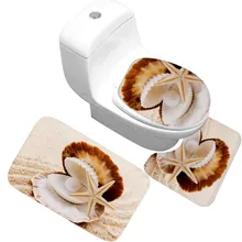 CAMMITEVER 3 шт./компл. оболочки Нескользящие Туалет Ванная комната подстилка, напольный коврик абсорбирующий коврик ковер крышка туалет для ванной