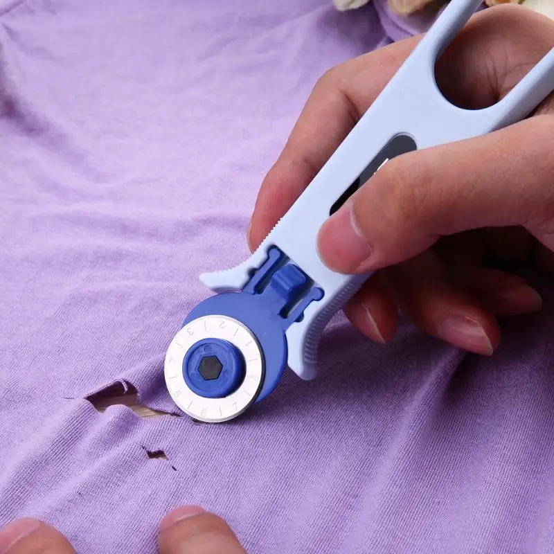 

Sewing Patchwork Tools Round Cloth Knife Fabric Cutter Professional Tailor Knife 28 45mm Handmade DIY Turns Knife Cutting Cloth