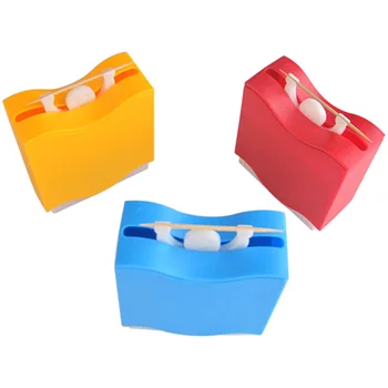 

1pcs Lifting Man Type Toothpick Dispenser Automatic Toothpick Box Household Supplies Storage Box 7.7x3.5x8.7cm TB Sale