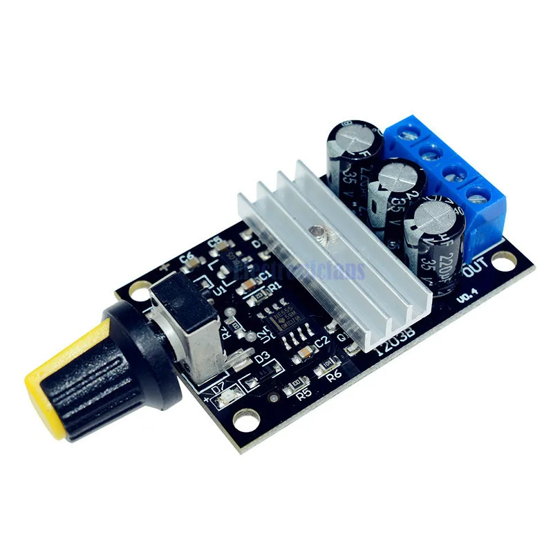PWM DC 6V 12V 24V 28V 3A Motor Speed Control Switch Controller
