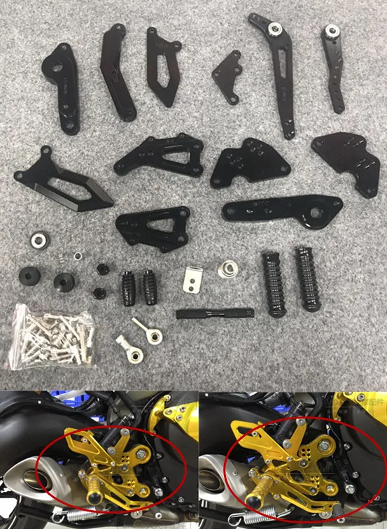 motorcycle For Yamaha MT09 FZ09 2013 2016 Engines Racing CNC Adjustable