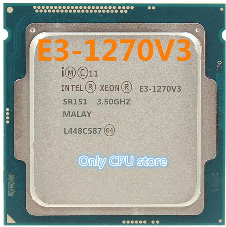 E3-1270 V3 3,5 ГГц 4 ядра 8 Мб LGA1150 80 Вт процессора сервера E3-1270V3 Процессор