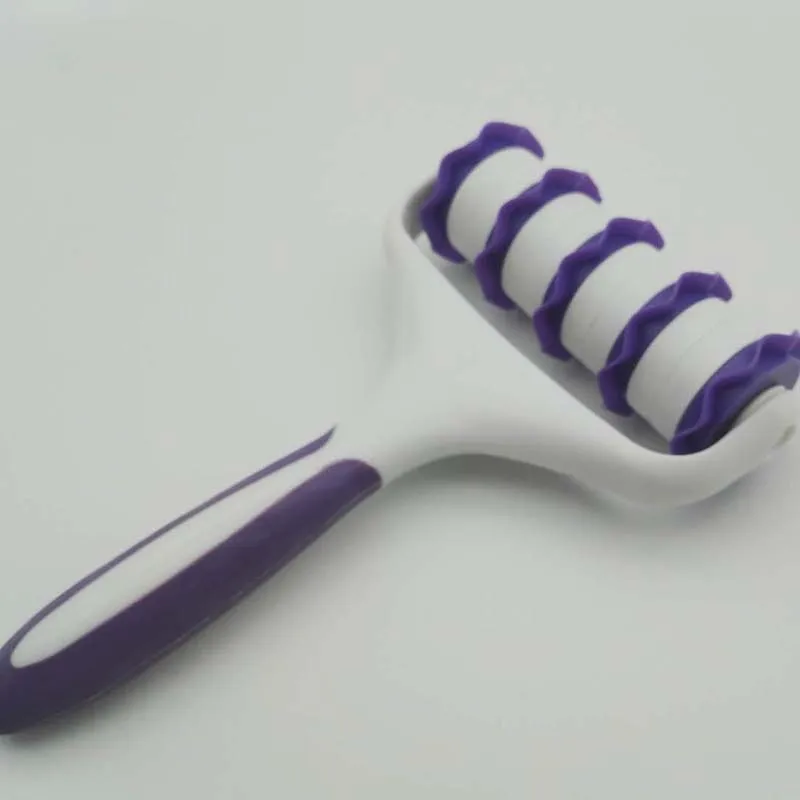 1pc Cookie Lace Cutting Tool Plastic Pizza Pastry Dragnet Roller Hobbing Cutters Cake Decorating Baking Gadget pasteleria | Дом и сад