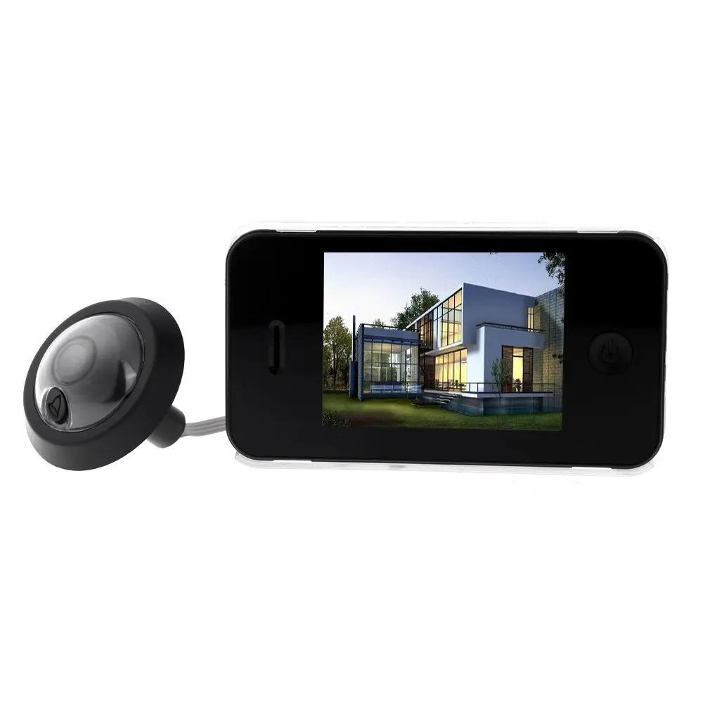 

KSOL 3.5 Inch TFT Digital Camera Photo Memory Peephole Door Viewer Doorbell for Home Security Monitoring Motion Detection Black