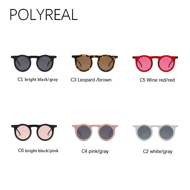 POLYREAL супер Лидер продаж 2018 мода небольшой овальный солнцезащитные очки Для
