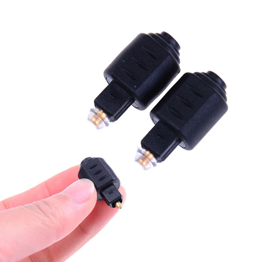 2Pcs 3.5MM Mini Optical Audio Adapter Female Jack To Digital Toslink Male Plug For Amplifier