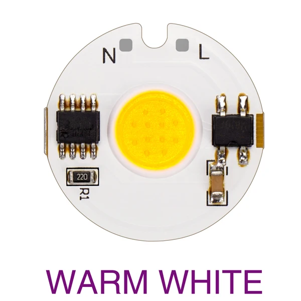 5 шт. светодиодный COB чип лампа вход Смарт IC драйвер 12 Вт 9 Вт 7 Вт 5 Вт 3W 220 в 230 в 240 В для DIY светодиодный прожектор дневной Теплый Холодный белый - Испускаемый цвет: Warm White