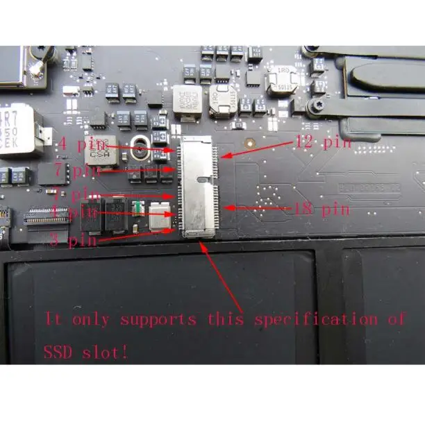 SSD адаптер M2 на SSD для Macbook Air 2013 M.2 MKey PCIe X4 NGFF на SSD для Apple ноутбука Для Macbook Air SSD адаптер