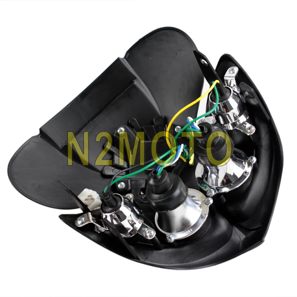 Настраиваемая фара переднего света для мотоциклов черная фара Dirt Bike Dual Sport Streetfighter Head Light XR DRZ DR400 650 450 Z Enduro