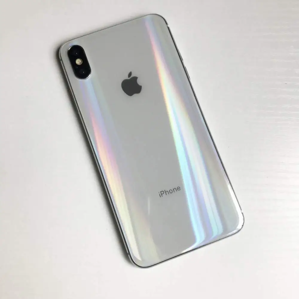 Ascromy Aurora Gradient Transparent Back Film Protection for iPhone Xs Max X S XR 8 Plus 7 6 6S Screen Protector ScreenProtector (6)