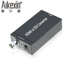 Aikexin HDMI to SDI Converter Mini 3G HDMI SDI Adapter HDMI to SDI Video Audio Converter 1080P BNC for Camera Home Theater