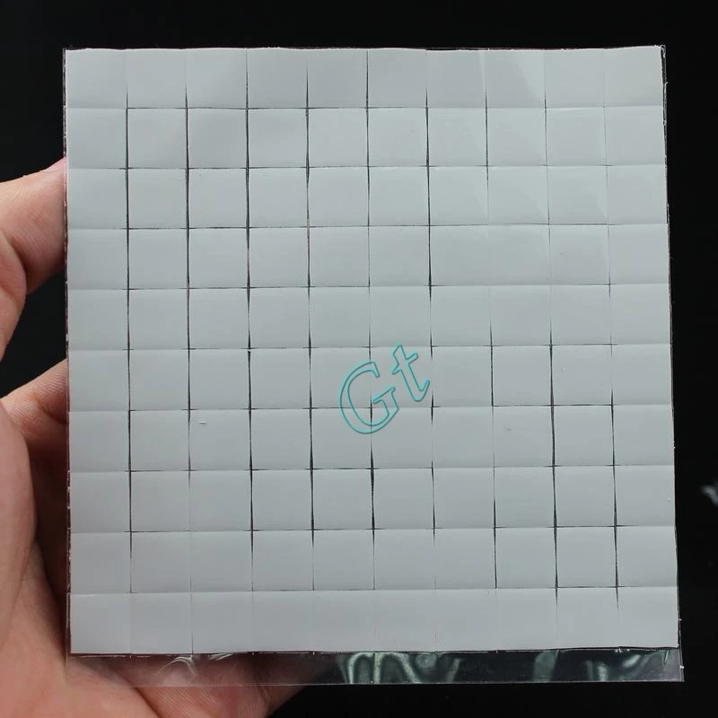 

5000Pcs 10x10x1mm white Silicon Thermal Pad Heatsink Conductive Insulation Paste