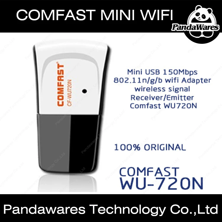 Mini USB 150Mbps 802.11n/g/b wifi Adapter wireless signal Receiver Emitter Comfast WU720N