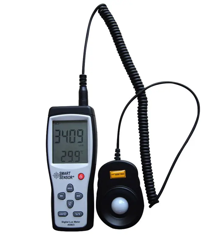 SMART AS823 intelligent digital illumination table high-precision light meter photometer meter. | Инструменты
