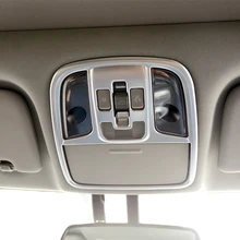 ABS Chrome Para Kia Optima K5 2016 2017 2018 acessórios styling Telhado Cúpula Frente Leitura leitura de Luz Tampa da lâmpada Guarnição