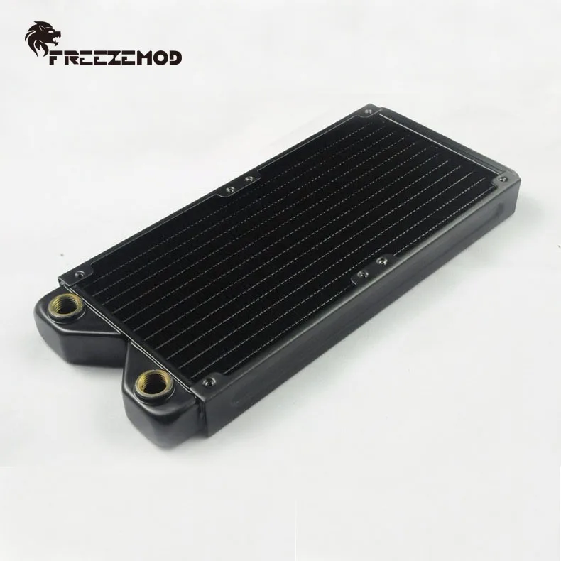 

FREEZEMOD Magicool 240mm Copper computer radiator 27mm thickness radiator for 2*12cm fans for water cooling. T240-LHB8