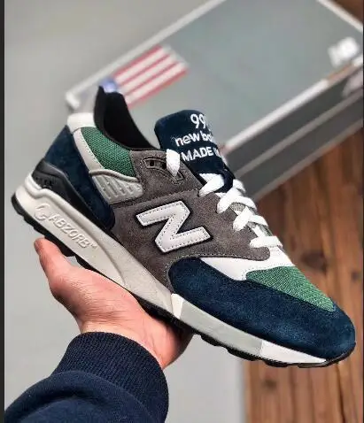 New Balance 998 Ретро Аутентичные мужские/wo мужские кроссовки для бега, классические кроссовки для спорта на открытом воздухе M998xad европейские размеры 36-44 - Цвет: 2