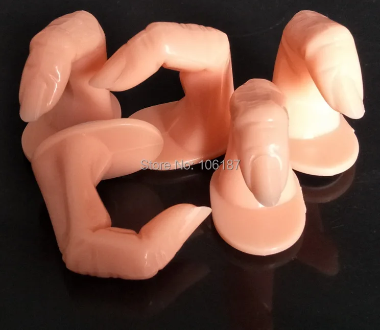 

10 x Fashion Fake Professional Nail Art Practice Training False Fingers