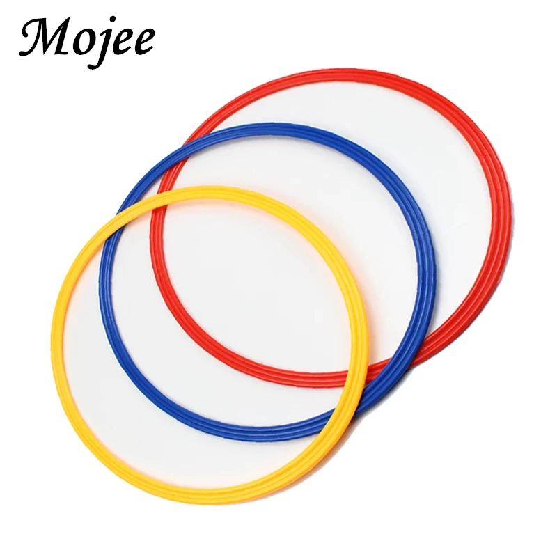 

6 Pcs One Set 40cm Soccer Speed Agility Rings PE Sensitive Football Equipment Training Agile Tabs Circle Football Training