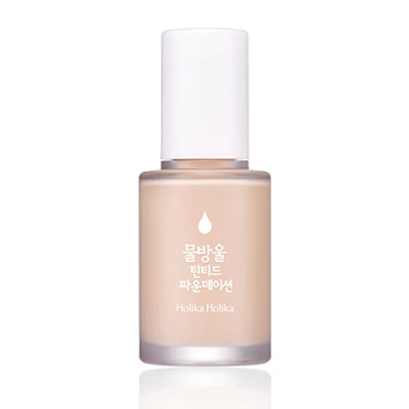 

HOLIKA HOLIKA Water Drop Tinted Foundation 30ml Liquid Foundation Primer Face Makeup Concealer Whitening Brighten