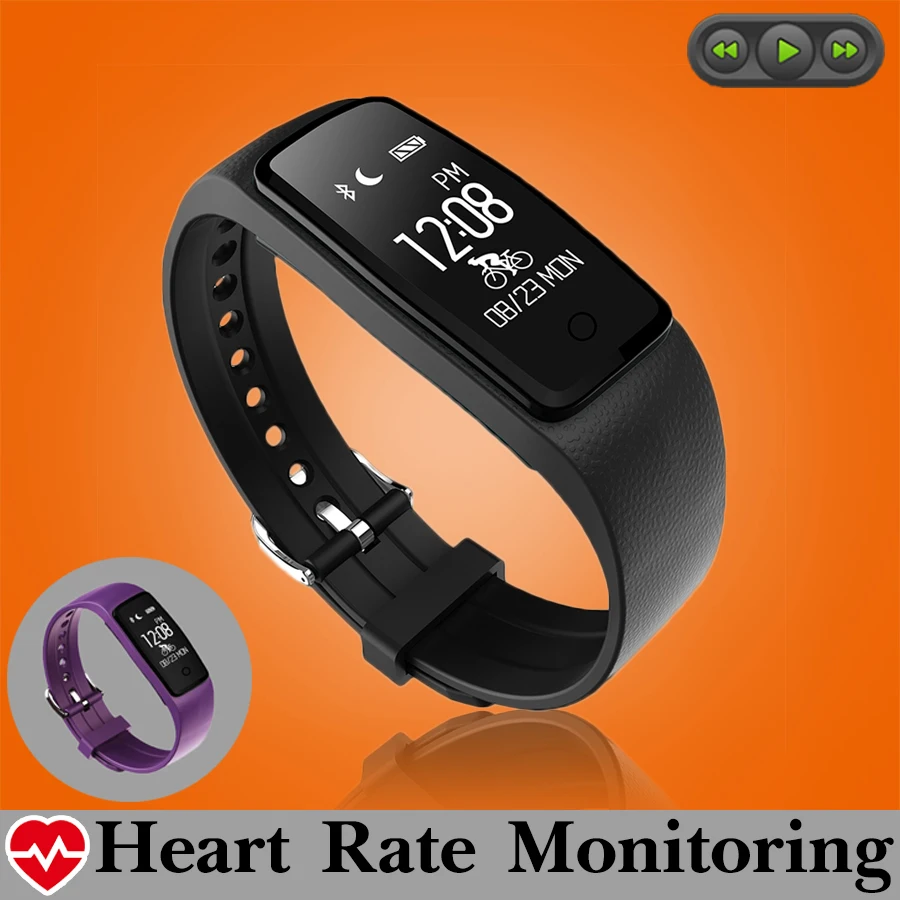 Swim Music Control font b Smart b font font b Watch b font Clock Heart Rate