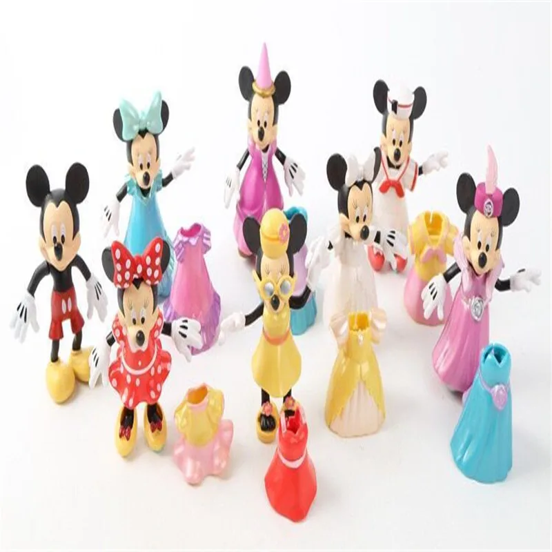 new 1setlot 7cm pvc minnie mickey pluto duck goofy mouse change doll decorations christmas gift boy toys play house - Mouse Decorations Christmas new 1setlot 7cm pvc minnie mickey pluto duck goofy mouse change doll decorations christmas gift boy toys play house - Mouse Decorations Christmas