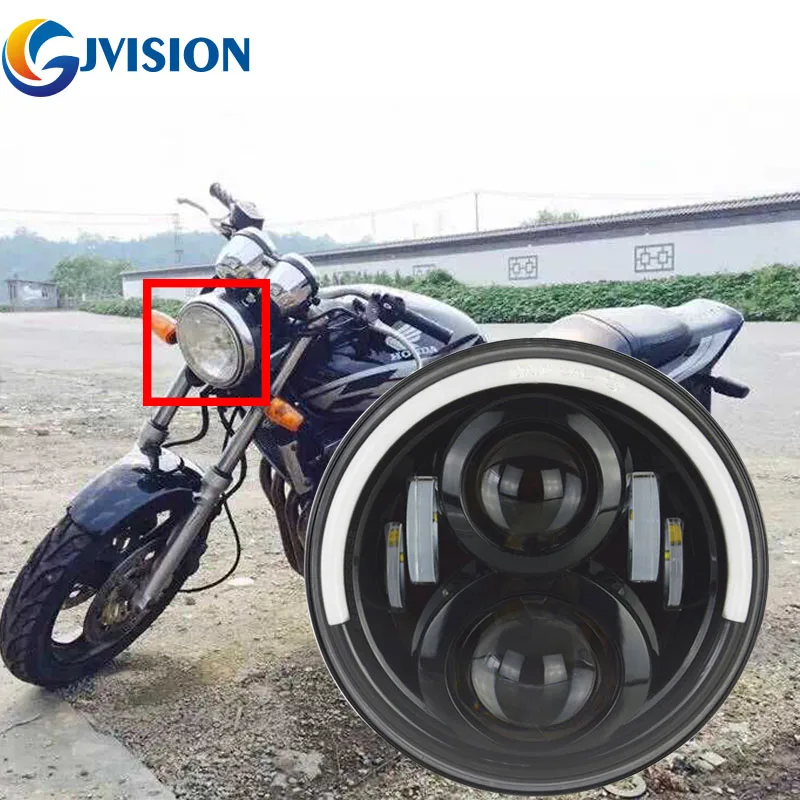 phare moto led 7 pouces