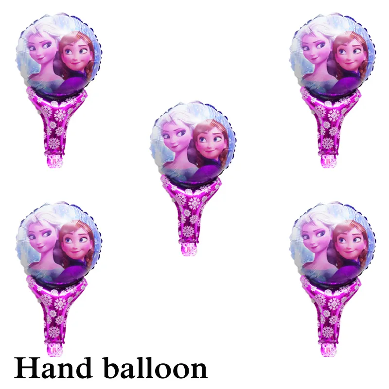 whole 100pcs elsa foil balloons hand style anna elsa princess air