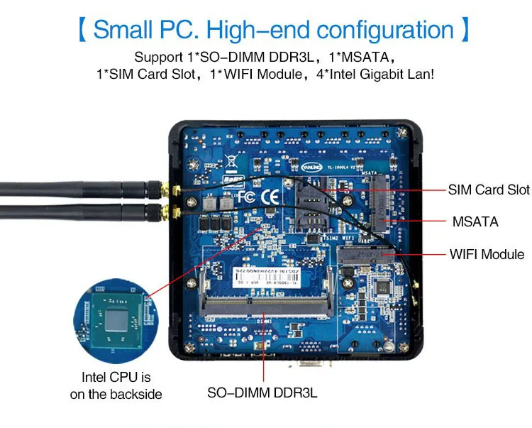 J1900 4 Lan p-fense мини маршрутизатор сервер 4*1000 м Lan Пробуждение Встроенный слот для sim-карты поддержка Windows10 Linux 4 гигабитный Dhcp Tv Box