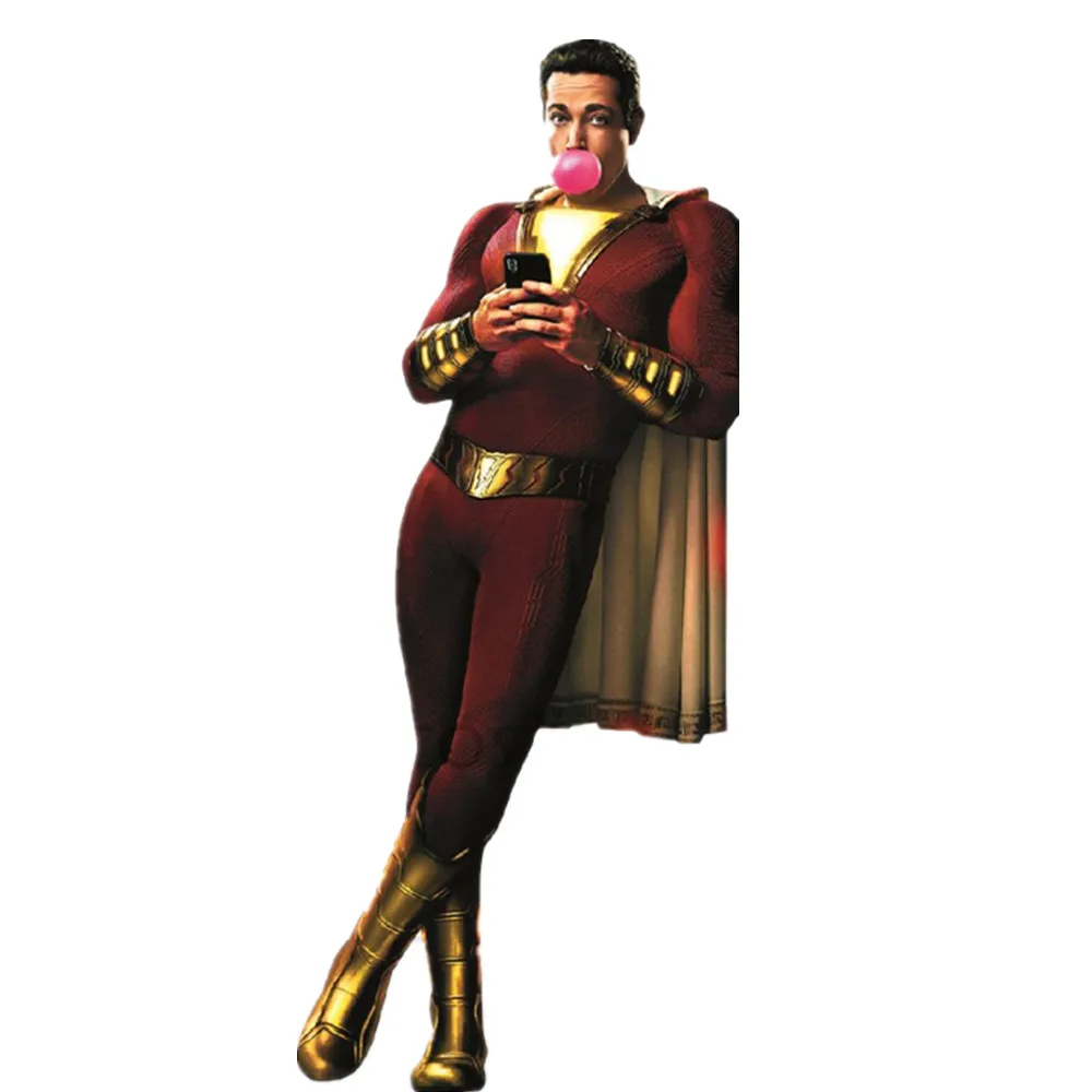 RainbowCos0 Косплэй обувь капитан Билли Бэтсон Shazam Сапоги аниме Хэллоуин