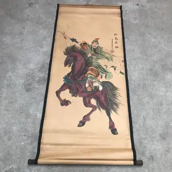 

Antique silk painting Chudo painting four beautiful indoor decoration map
