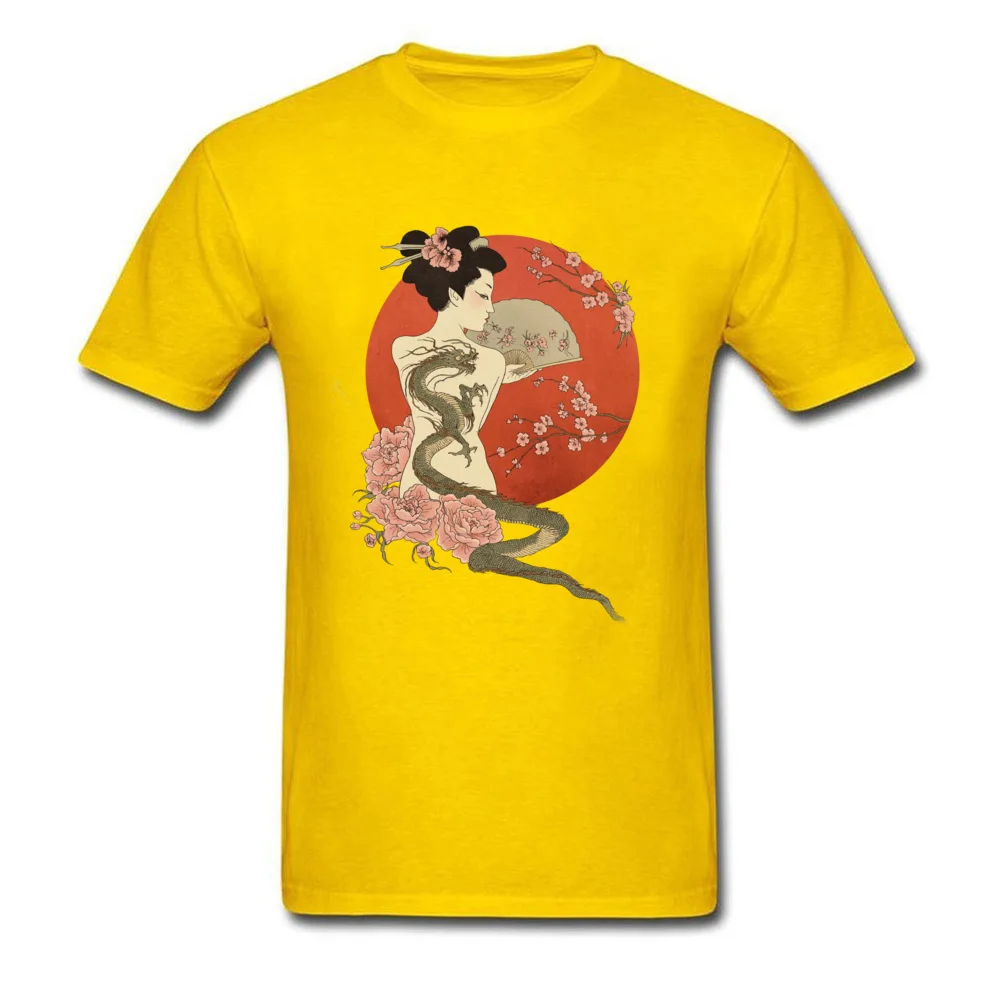 A dragons Tale Funny T-shirts for Men All Cotton Autumn T Shirt Fitness Tight Tops T Shirt Short Sleeve Funky Round Neck A dragons Tale yellow