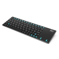 Rii mini i12+ Wireless Mini Keyboard Russian/English/French/Spanish Keyboard with Touchpad mouse for PC Tablet Android TV BOX - Image 5