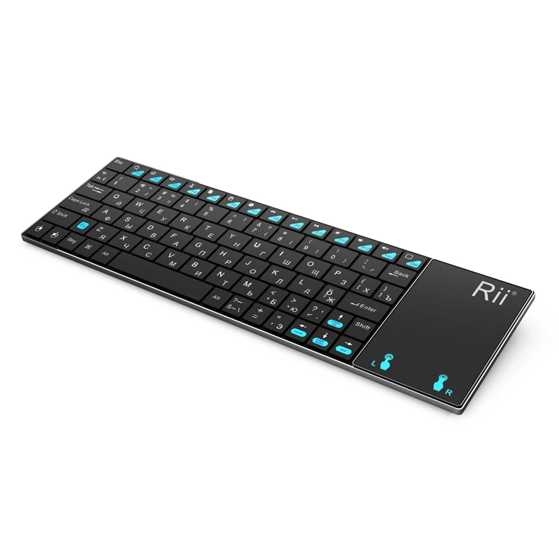 Teclado sem Fio Rii Mini I12 Teclado em Russo Inglês Espanhol com Touchpad e Mouse para pc Tablet Android e tv Box - Imagem 6