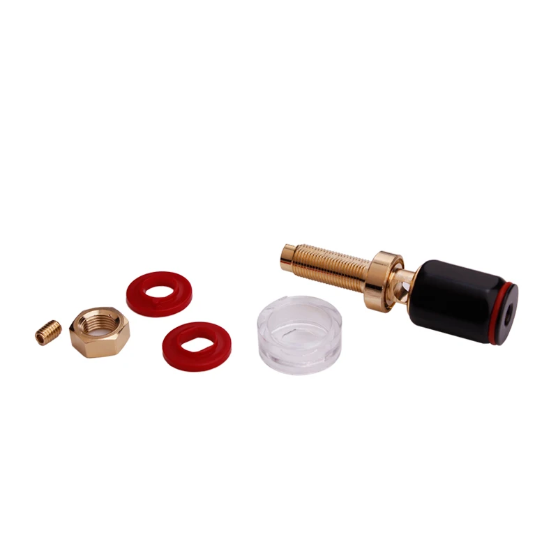 Terminal de Cobre de Soldadura para 4 Yytcg Black Livre Speaker Amplificador Plugue Banana Dois Milímetros 4pcs & Red - Image 6