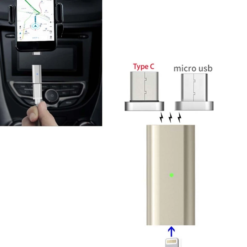 Магнитный разъем для Micro Тип usb C Male адаптер для Android S8 S7 LG