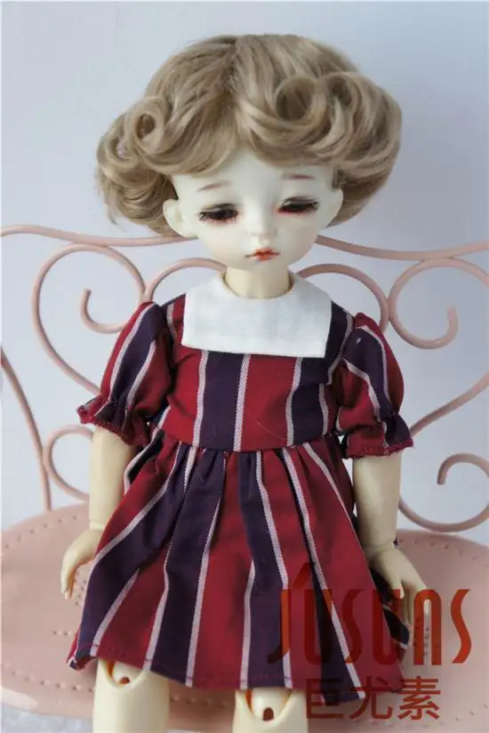 JD369 1/6 YOSD парики для шарнирных кукол модный кудрявый парик 6-7 дюймов BJD синтетический, мохеровый, для куклы парики аксессуары для кукол