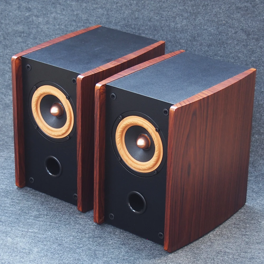 Wood 50w 3 Inch Passive Speaker Full Range Bookshelf Speakers 2 0