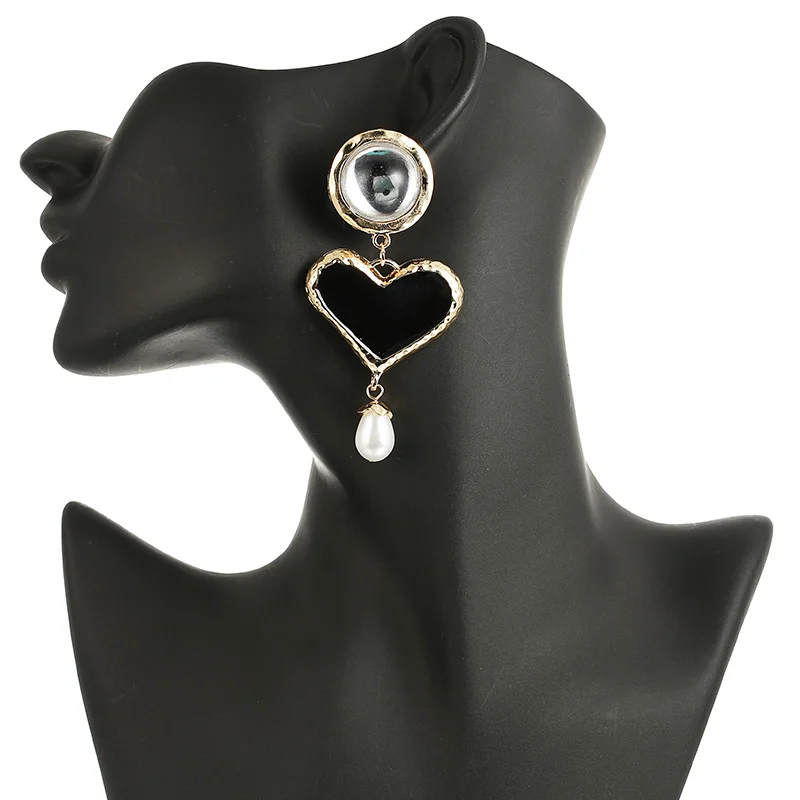 Сердце Bijoux женские серьги модные массивные серьги с длинной подвеской в виде капли романтическое ювелирное изделие для ушей аксессуары для свадебной вечеринки