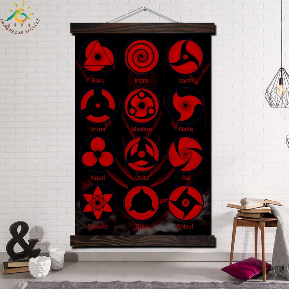 Лучший! Прохладный Кровавое Глаз Глаз НАРУТО Современный Сон Гоку Wall Art Print Поп-Арт Картина И