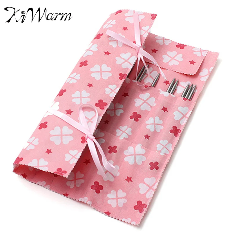 

Modern 1Pcs 22Slots Non Woven Crochet Hook Knitting Crocheting Needle Case Holder Organizer Bag Color randomly