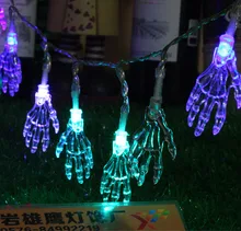 

Halloween Ghost hand LED Light Battery Powered Holiday Christmas Decoration LED Halloween Fairy Lights