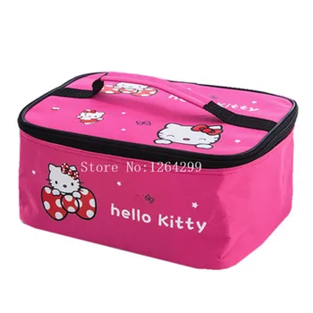 

New Fashion KT Girls Aluminum foil Theraml Lunch Cooler Bags Kids Handbags For Children