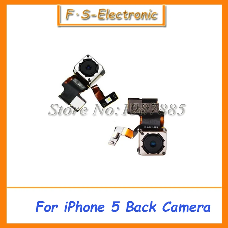 

High Quality Rear Lens Flex Cable Back Facing Camera Flash Module Repair For iPhone 5 5G Back Camera Tested Free Shipping